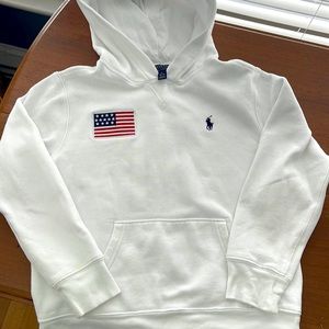 Ralph Lauren Polo white hooded Sweatshirt